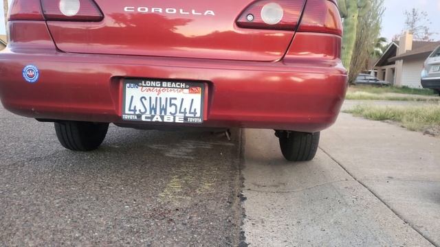 2002 Toyota Corolla CE muffler delete смотреть онлайн