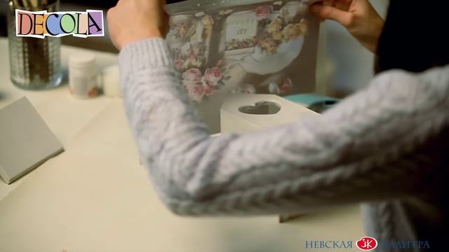 Декорирование чайного домика декупаж и кракелюр