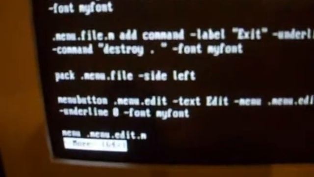 TCL/TK Script with Menu Bar and Menus смотреть онлайн
