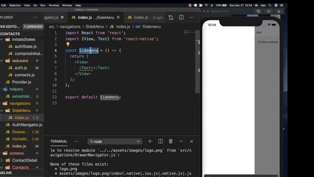 Custom Navigation Drawer. React Native Beginner Project Course.#18 смотреть онлайн