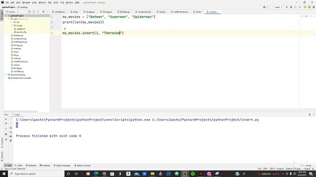 Learn Python Programming - List: Length, Insert and Delete смотреть онлайн