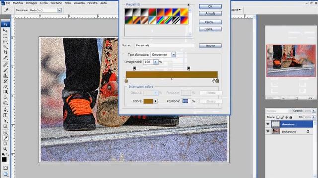 TUTORIAL PHOTOSHOP CS3 - Effetto foto vecchie ITA смотреть онлайн