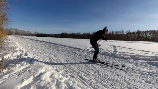 Длина лыжных палок. Коньковый ход урок. смотреть онлайн