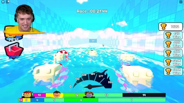 SWIMMING RACE CLICKER In ROBLOX! смотреть онлайн