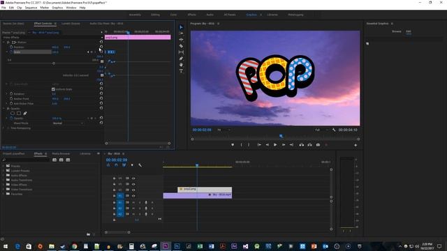 Premiere Pro CC : How to Create an ANIMATED Pop Up Effect for Image and Text смотреть онлайн