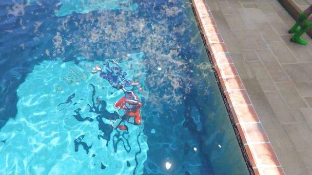 GTA 5 Colorful Spiderman Ragdoll Jumps Fails Stunt Falling Into Pool (Euphoria Physics) смотреть онлайн