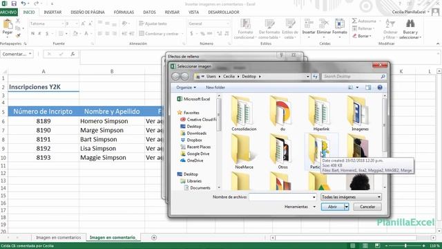 Como insertar una imagen dentro de un comentario en Excel смотреть онлайн