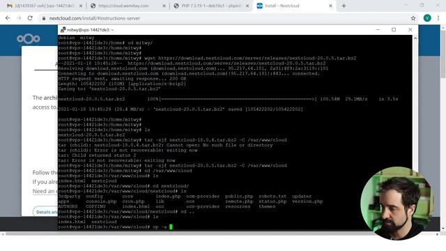 Install your personal cloud with NextCloud on Debian 10 | VPS Beginner | P8 смотреть онлайн
