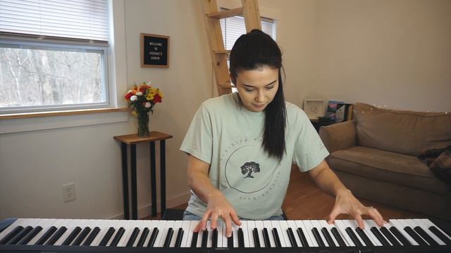 Jacob Collier ft. Chris Martin & aespa - Over You (piano cover + sheet music) смотреть онлайн