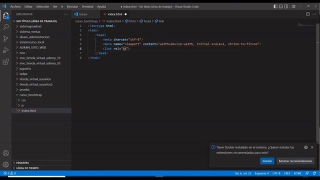 VIDEO02 BOOTSTRAP 5 2 INTEGRAR BOOTSTRAP PAGINAS WEB смотреть онлайн