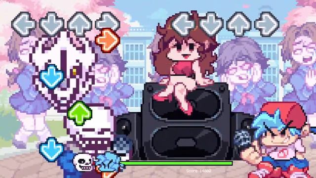 Friday Night Funkin Mod Undertale | Sans | Roses смотреть онлайн