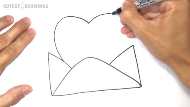 How to draw a Love Letter Step by Step | Easy drawings смотреть онлайн