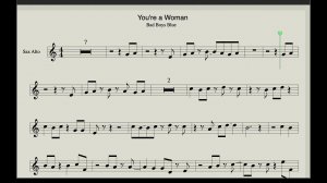 Bad Boys Blue - You're A Woman (Sheet Music & Backing Track for Saxophone Alto) Original