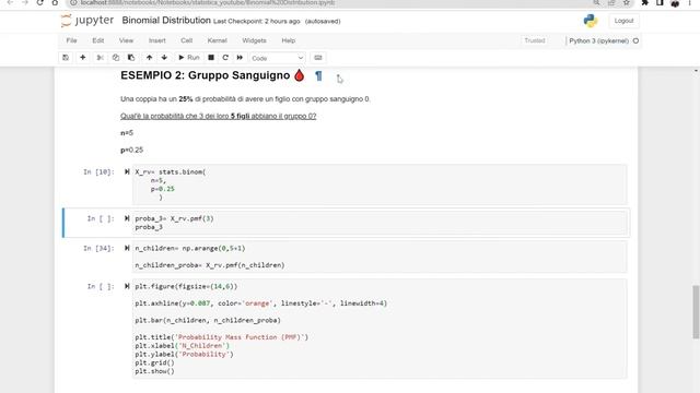 STATISTICA IN PYTHON! | Distribuzione Binomiale | Calcoliamo PMF e CDF con Scipy! смотреть онлайн