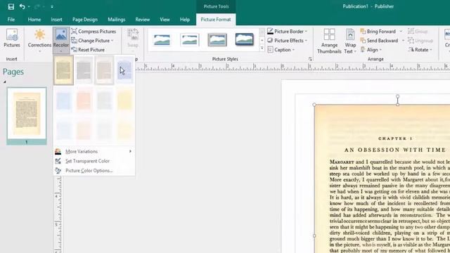 How to remove grey background from a scanned document in Publisher смотреть онлайн