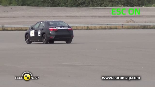 Euro NCAP | Toyota Corolla | 2013 | ESC test смотреть онлайн