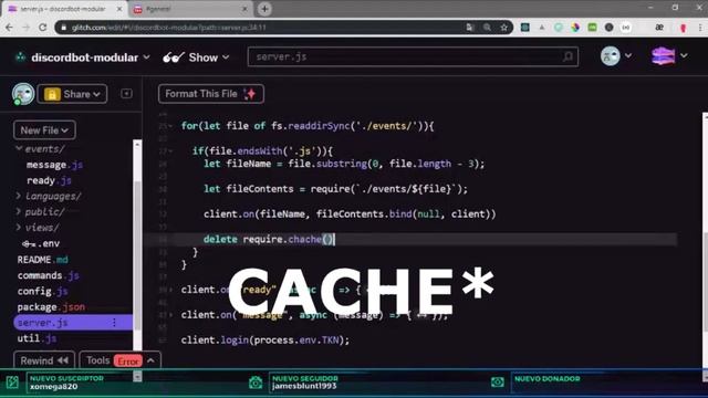 EP #7.2 - DISCORD BOT MODULAR | Ejecutando los eventos de Discord.js смотреть онлайн