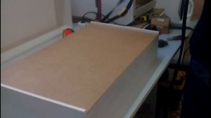 Сборка выдвижного ящика под направляющие скрытого монтажа