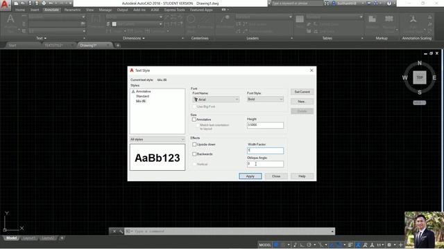 TẠO KIỂU CHỮ TRONG AUTOCAD (TEXT STYLE) смотреть онлайн
