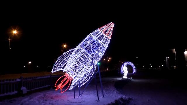 Световые фигуры.Прогулка по городу в -30. Walk around the city in -30. Light figures. смотреть онлайн