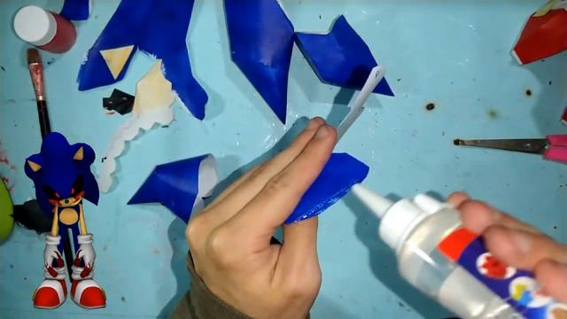 Sonic.exe Papercraft Speedcraft #sonicexe #sonicexefnf #papercraft