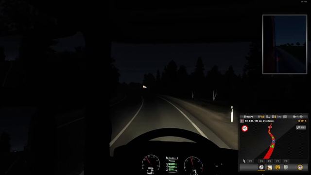 Ночной рейс в Латвию. #3. Прохождение Euro Truck Simulator 2 смотреть онлайн