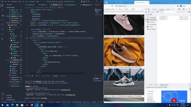 PART 3 Building Slider using Redux toolkit смотреть онлайн