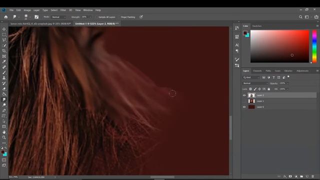 Digital Oil Painting | Digital Painting Tutorial | smudge painting photoshop смотреть онлайн