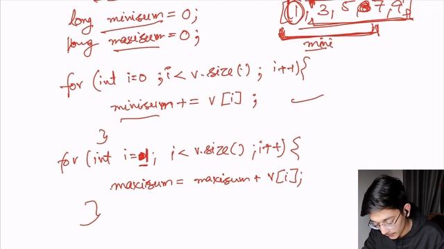 mini-max sum | @HackerrankOfficial | c++ solution смотреть онлайн