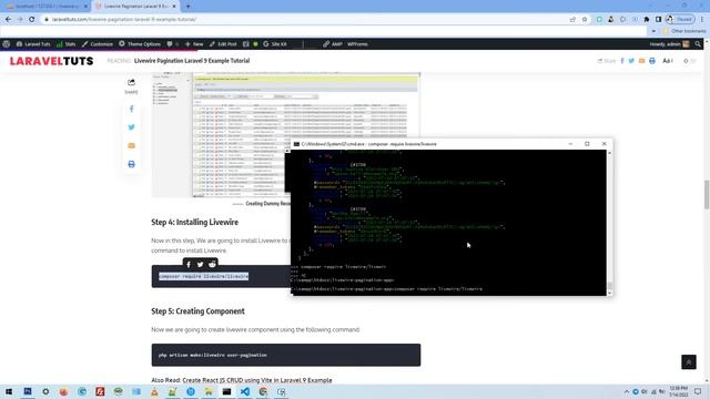 Livewire Pagination Laravel 9 Example Tutorial смотреть онлайн