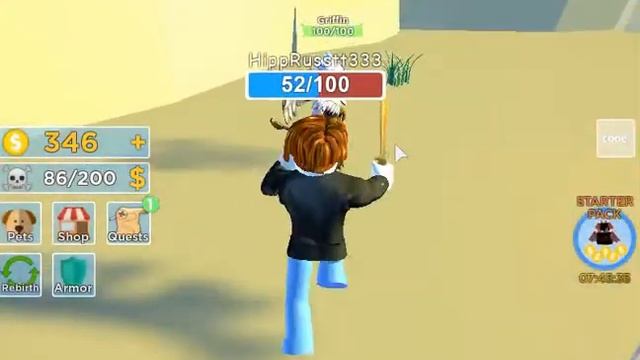 roblox СИМУЛЯТОР ВОИНА!!!! Сражаюсь с монстрами!!!+ОТКРЫЛ НОВЫЙ МЕЧ!!! смотреть онлайн