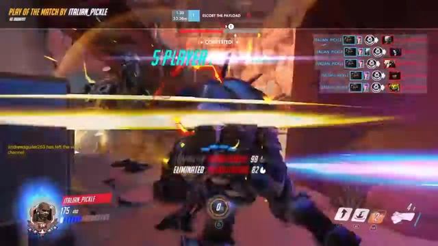 Overwatch - Cratered achievement, Doomfist 5 man POTG смотреть онлайн