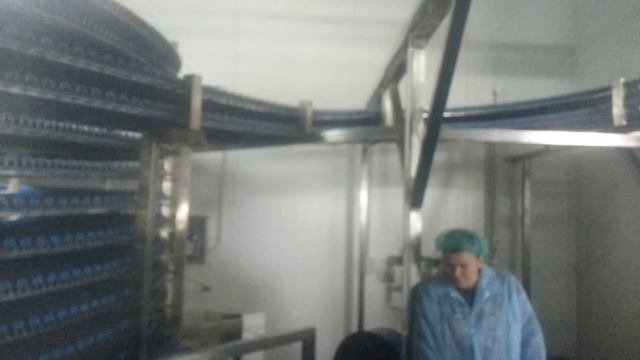 Спиральный транспортер с разворотным витком и входом-выходом на одном уровне смотреть онлайн