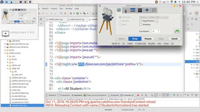 37 JAVA EE JSP CRUD Student database project смотреть онлайн