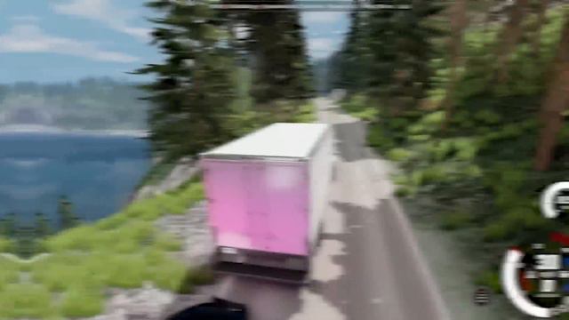 POLICE CHASE SEMI TRUCK ON CLIFF EDGE! (BeamNG) смотреть онлайн