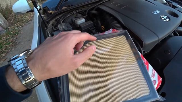 TOYOTA MARK X / MAF SENSOR / ЗАМЕНА ВОЗДУШНОГО ФИЛЬТРА ДВИГАТЕЛЯ смотреть онлайн