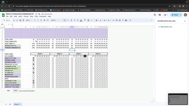 Get Productive FAST: Build a CUSTOM Habit Tracker in Google Sheets (Step-by-Step) смотреть онлайн