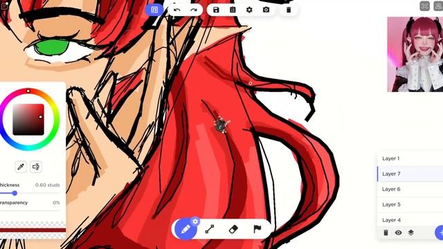 ROBLOX FREE DRAW | Red girl смотреть онлайн