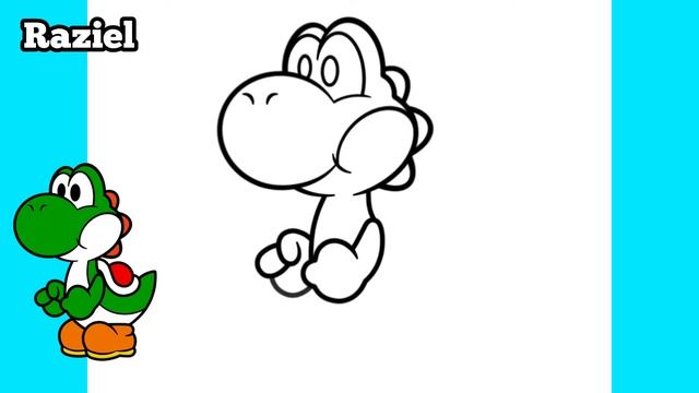 Como desenhar o Yoshi do Super Mario смотреть онлайн