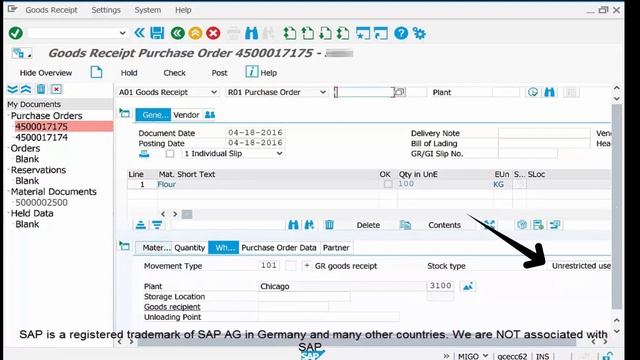 How to Create Goods Receipt - Tcode MIGO in SAP | SAP Material Management | E-Learning | VYAPAK смотреть онлайн