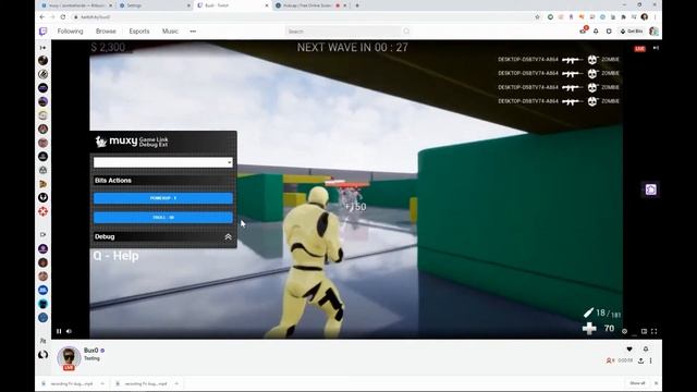 Muxy's Game Link Unreal Engine Plugin with Twitch Bits transactions смотреть онлайн