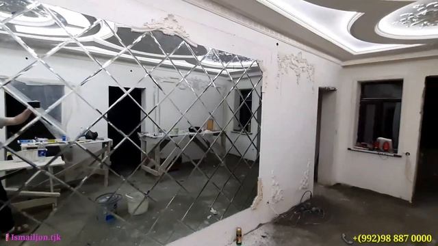 Как приклеить зеркало на стену. Мастер Класс часть 3 смотреть онлайн