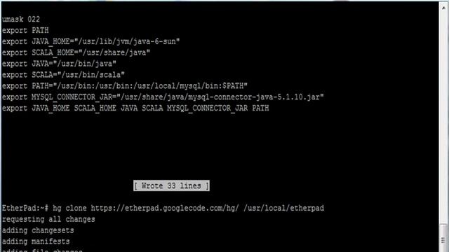 Installing Etherpad on Debian (compressed time) смотреть онлайн