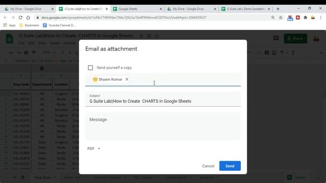 How to Send Google Docs as email attachment||Send Google Sheets as Excel or PDF files directly смотреть онлайн