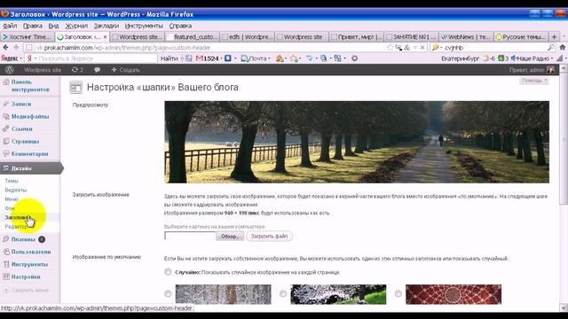 Как поменять шапку сайта в шаблоне WordPress ч 1 смотреть онлайн