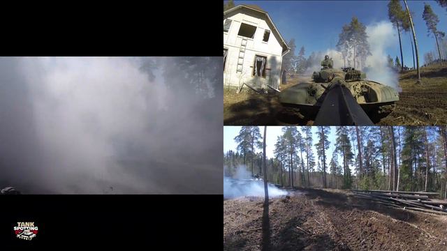 Kevätsawutus 2017 - T-72M1 MBT Tank Platoon Triple Camera Combat, First Show - Parola Armour Museum смотреть онлайн