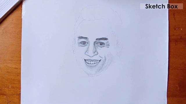 Dhoni Pencil Drawing Step by Step | MS DHONI | Portrait Drawing | Sketch Box смотреть онлайн