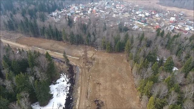Сброс грунтов и строительного мусора возле д. Чашниково смотреть онлайн