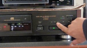 Sony CDP- X7ESD CD player testing