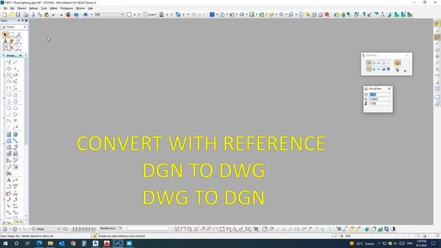 AUTOCAD TO MICROSTATION CONVERT,DWG TO DGN,DGN TO DWG#autocad #microstation смотреть онлайн
